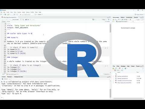R Programming 101 - 03 Data Types and Structures - YouTube