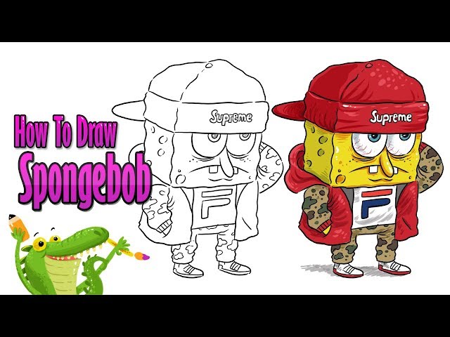 Step 10 - Drawing Depressed Sad Spongebob Squarepants Lesson - How to Draw  Step by Step Drawing Tutorials