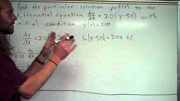 Finding a particular solution to a differential equation