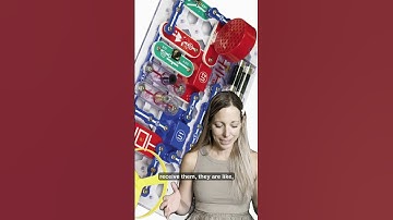 Ugly packaging, but still awesome!  Snap Circuits are lit.