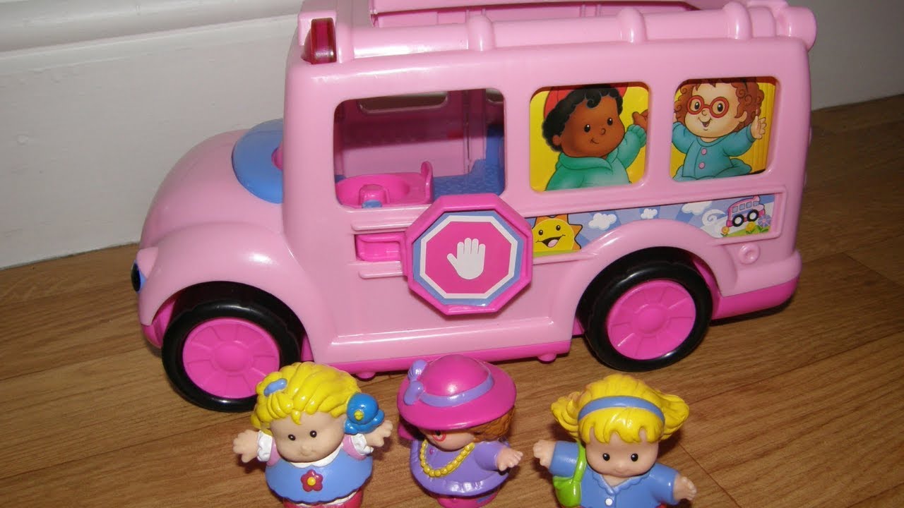 fisher price pink bus