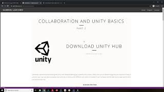 Collaboration and Unity Basics Part 2 - 1/3 (Unity Hub and how to get the engine ready)
