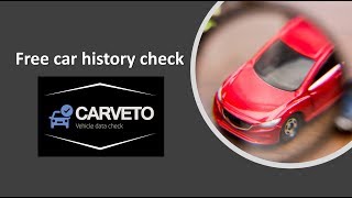 Car History Check - How to Check the History of a Car For Free With CarVeto