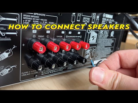 Yamaha AV Receiver: How to Connect Speakers