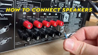 Yamaha AV Receiver: How to Connect Speakers