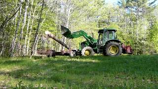 Cutting, Loading, and Milling Red Pine, for The House from Trees (And Rototilling)!