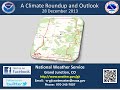 Climate Summary and Outlook