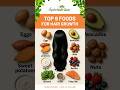 Eat These 9 Foods for Faster Hair Growth 🌿 | Strong &amp; Thick Hair Naturally  #nutritiontips