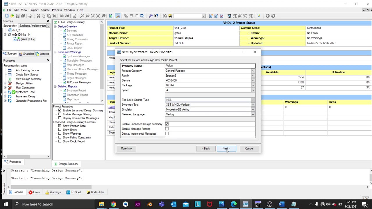 How to Simulate VHDL code in XILINX 9.1i - YouTube