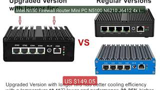 Intel N150 Firewall Router Mini PC N5100 N6210 J6412 4x i22... — Top Pick 2026 | Unbeatable Price!