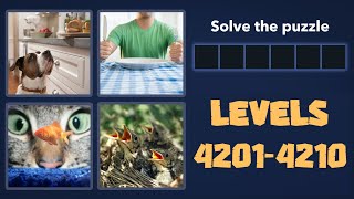 4 Pics 1 Word Levels 4201 - 4210 Answers screenshot 4