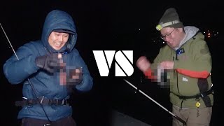 1番大きいメバルを釣るのはどっちだ?!何でもアリのメバル対決!