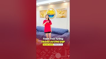 Tranh treo tường tráng gương 3d trang trí phòng khách #shortvideo #shorts