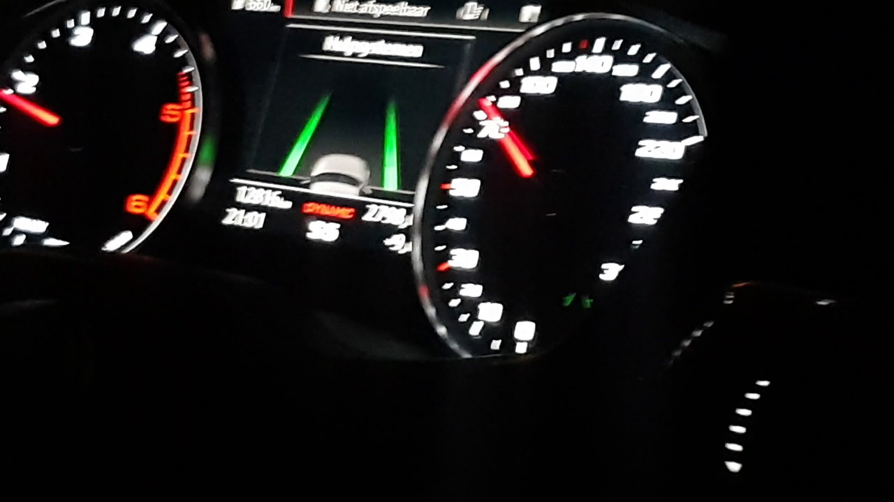 Activated Lane assist on Audi a4 2017 YouTube