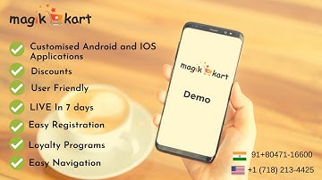 E-Commerce App for Android Studio & IOS  | Online Shop App | MagikKart Demo video 2020