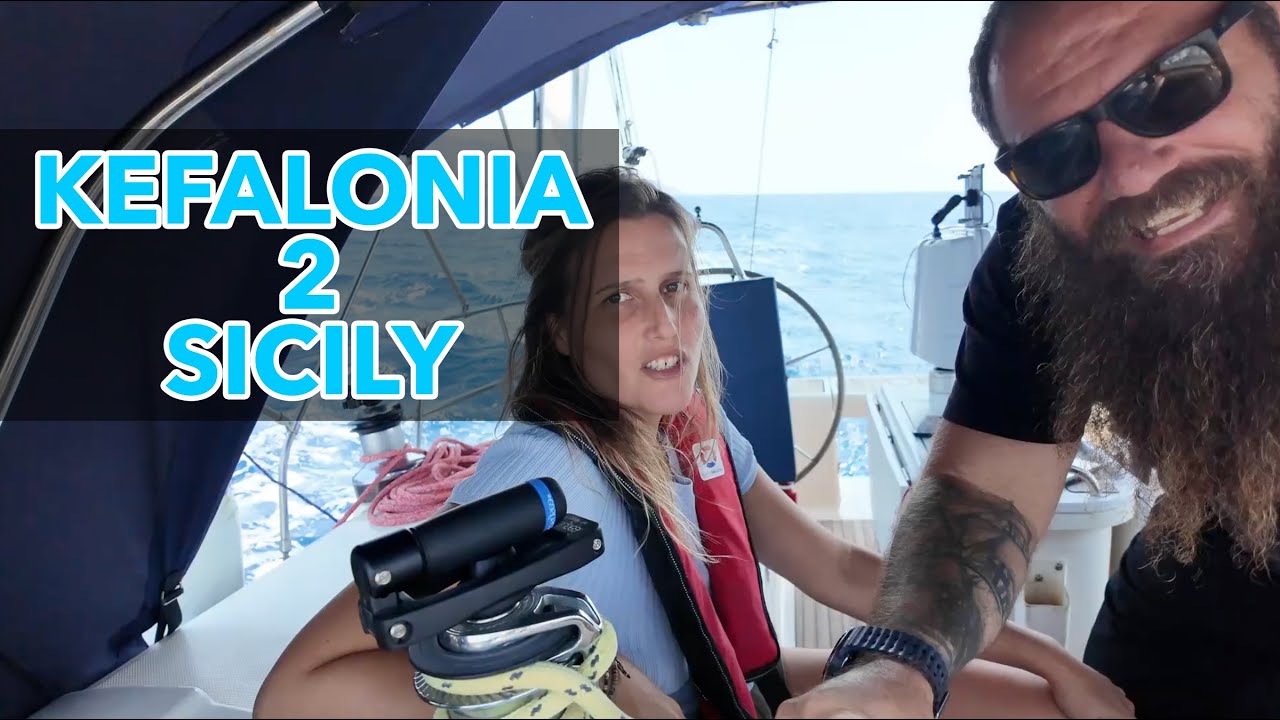 ⁣56 Hours at Sea: Crossing from Greece to Sicily & Catching Our First Tuna || Sailing SV GOAT ep 80