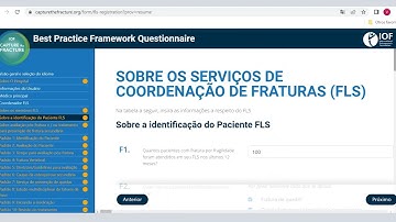 Tutorial passo a passo para preencher o formulario on-line de Melhores Práticas Capture The Fracture