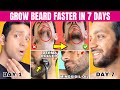 How to grow beard faster 100 results  fix patchy beard  minoxidil oil  thick beard hacks