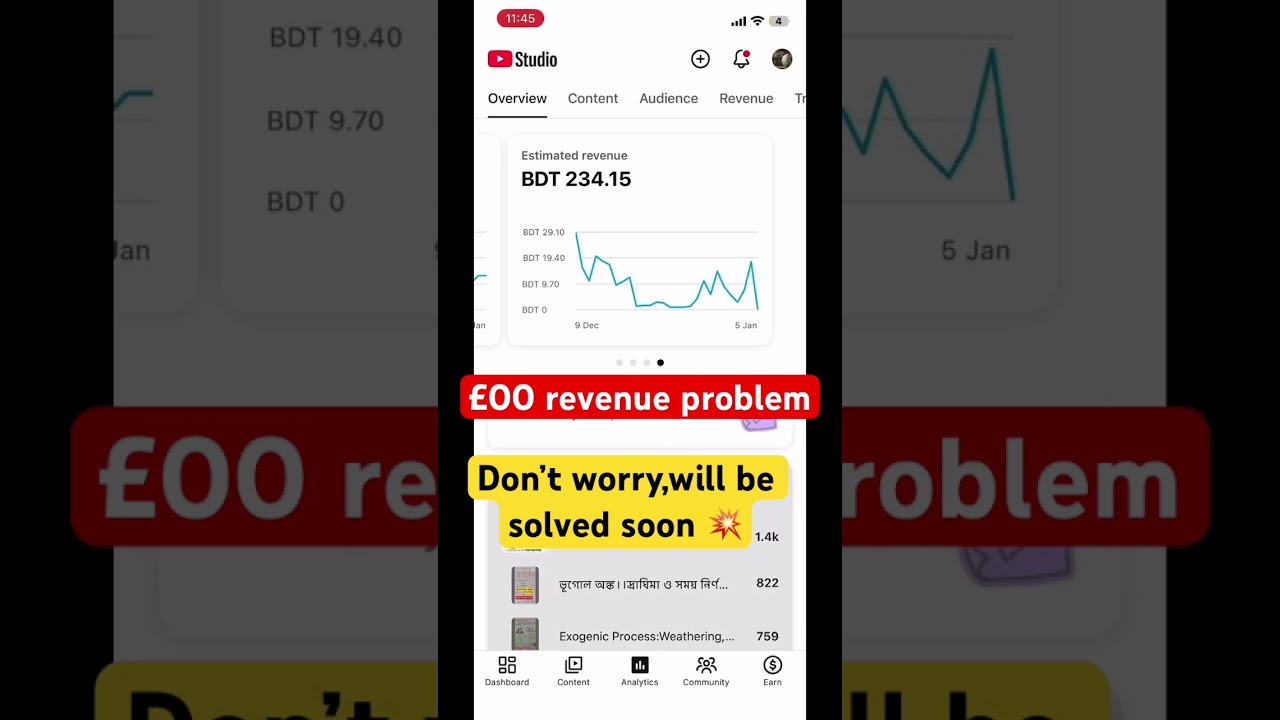 &pound;00 revenue problem//5 January //#trending #viralvideo #shorts #shortvideo