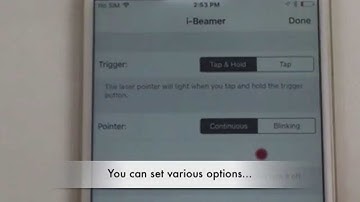 i-Beamer Laser Pointer App Demo on iPhone