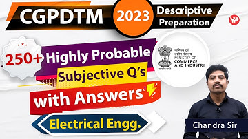 Highly Probable subjective Questions of Electrical Engg. Mains CGPDTM
