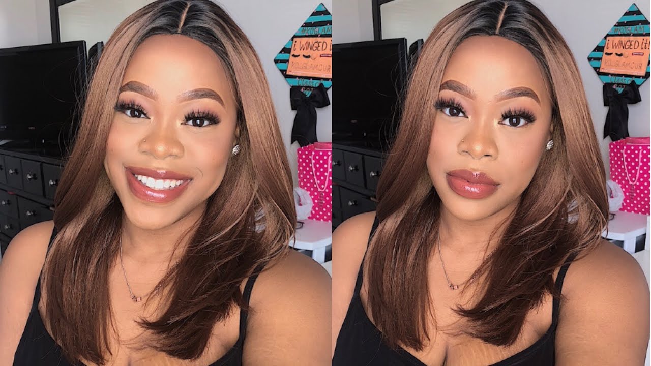 CHEAP $15 WIG! | Janet Collection Wig - Kiss Part Shell - OET1B/30 Review