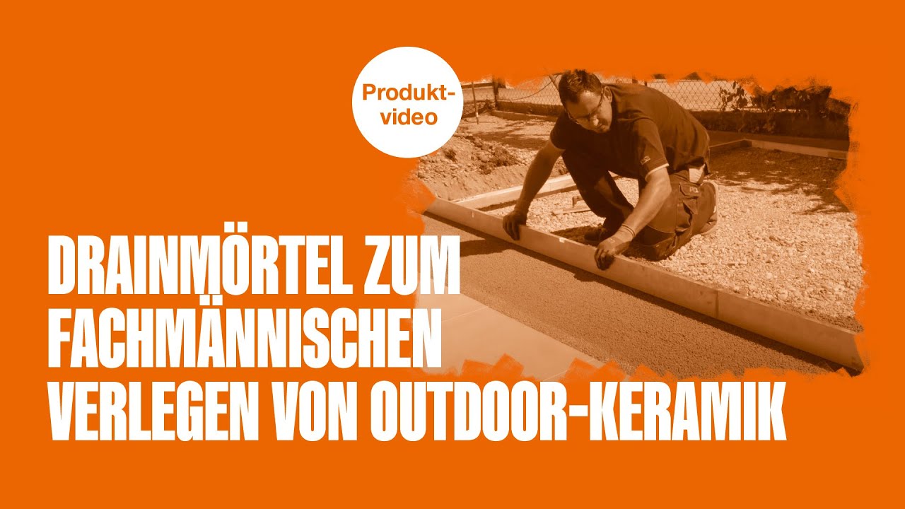 Drainmortel Zum Fachmannischen Verlegen Von Outdoor Keramik Youtube