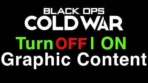 Can you turn off blood in CoD cold war?