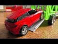 Toy Car Play With Transportation Vehicle And Cars From Parking Lot Toy Car Play With Transportation Vehicle And Cars From Parking Lot