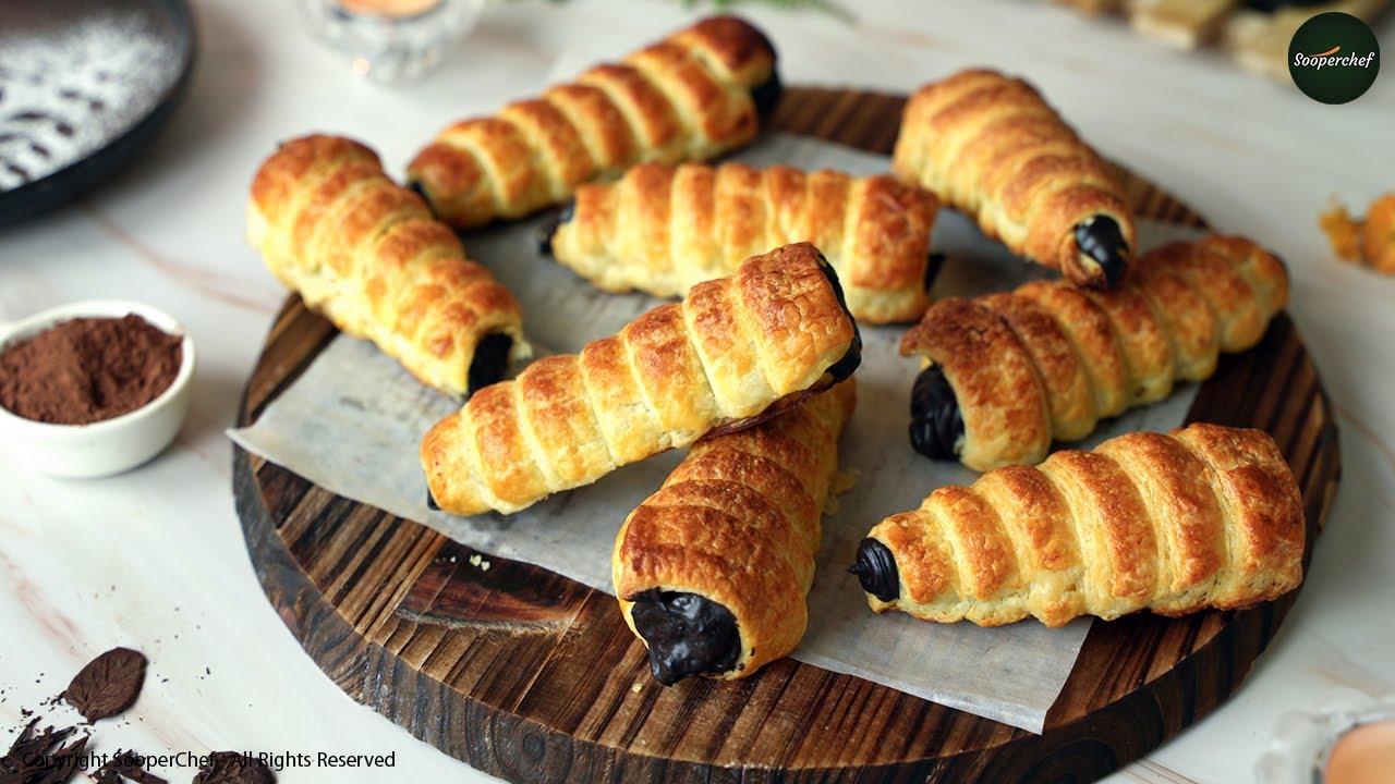 Chocolate Croissant Rolls Recipe by SooperChef