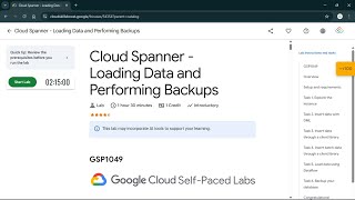 Cloud Spanner - Loading Data and Performing Backups | #qwiklabs | #GSP1049 #CLI