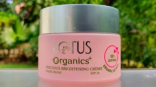 lotus organic serum and cream