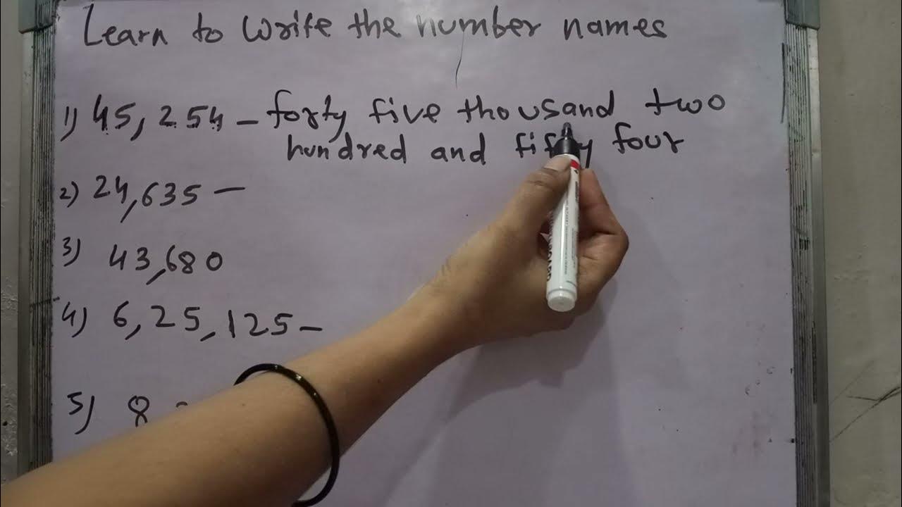 Learn how to write number names and numerical forms in an easier way ...