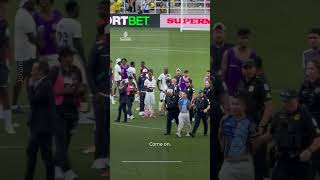 Ohio police drag away football pitch invader in pre-World Cup friendly