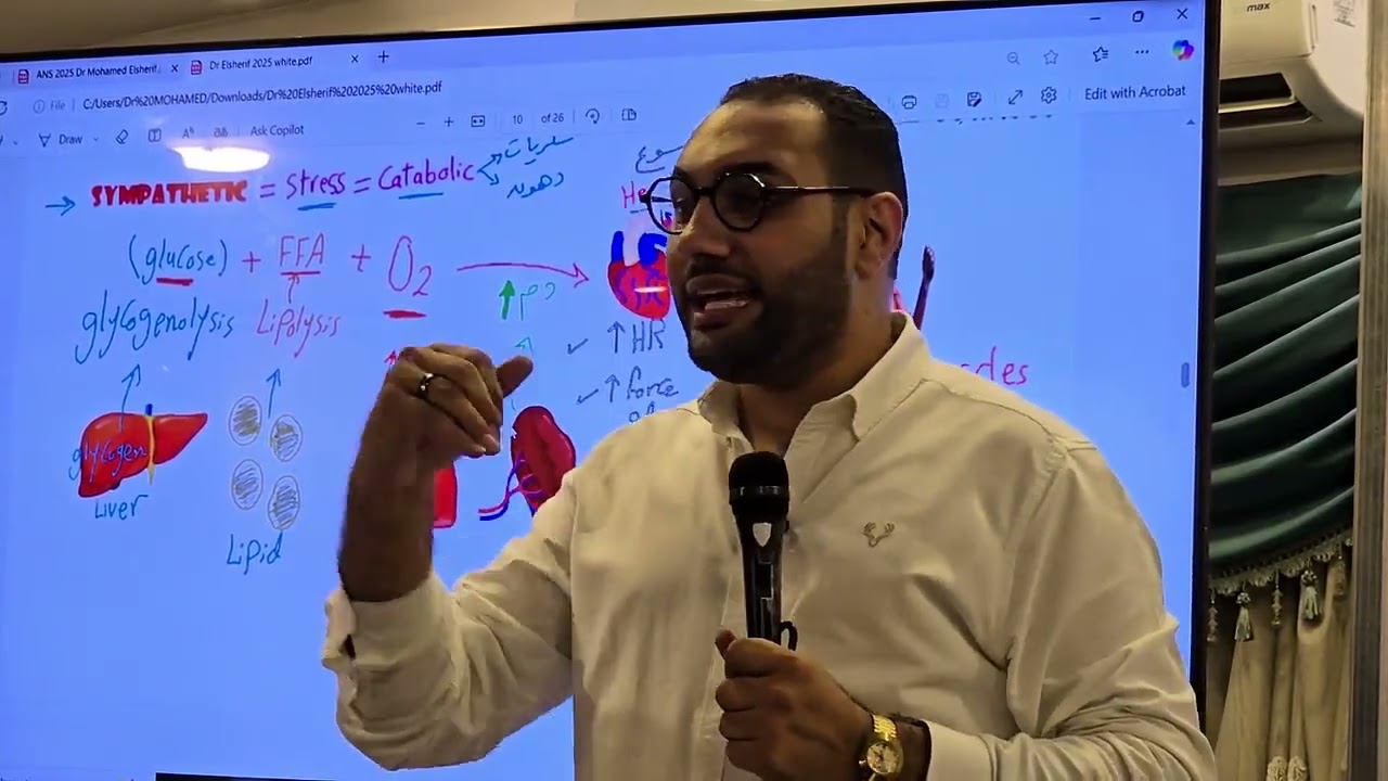 ANS Crash -2 ( till end of Sympathetic) 2025 قصر العيني