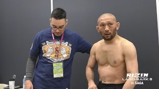 【RIZIN LANDMARK 8 in SAGA】摩嶋一整 vs. 今成正和 試合直後の選手の素顔に密着【切り抜き動画】