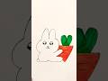 How to draw a rabbit 🐰 step by step #drawing #rabbitdrawing #rabbit #shorts #viral