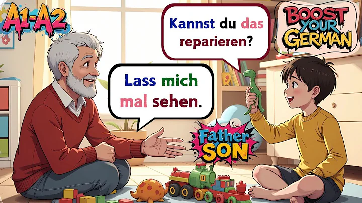 Easy German Phrases 💡 Father and Son Q&A for Beginners