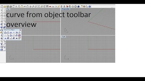 curv from object how to use toolbar overview in rhino 4 hindi