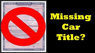 How To Get a Missing Car Title from An Estate Sale or Auction