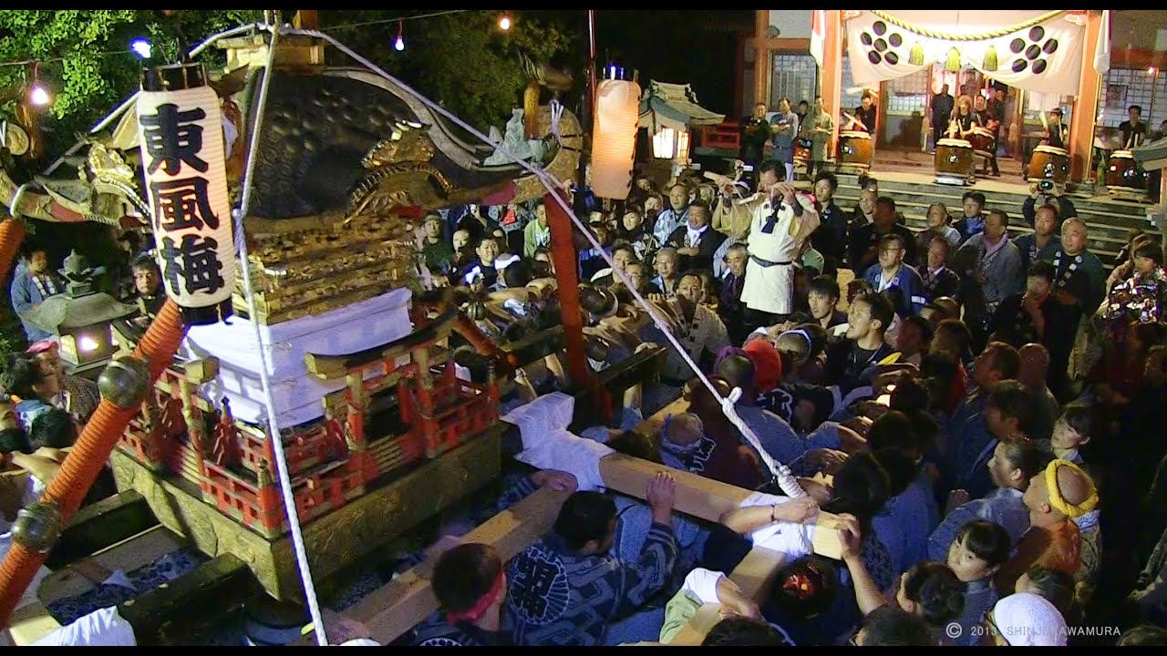 栗山天満宮例大祭 2013 【東風梅神輿渡御】 2013 The omikoshi of