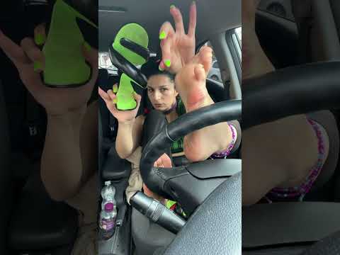 Pedal pumping art sandals and skittles soles toes yum