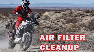 Cleaning the Ducati Desert X Air Filter