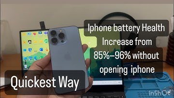 De batterij van de Apple iPhone gaat met 85%-96% omhoog zonder de iPhone X, XS, 11, 12, 13, 14 en...
