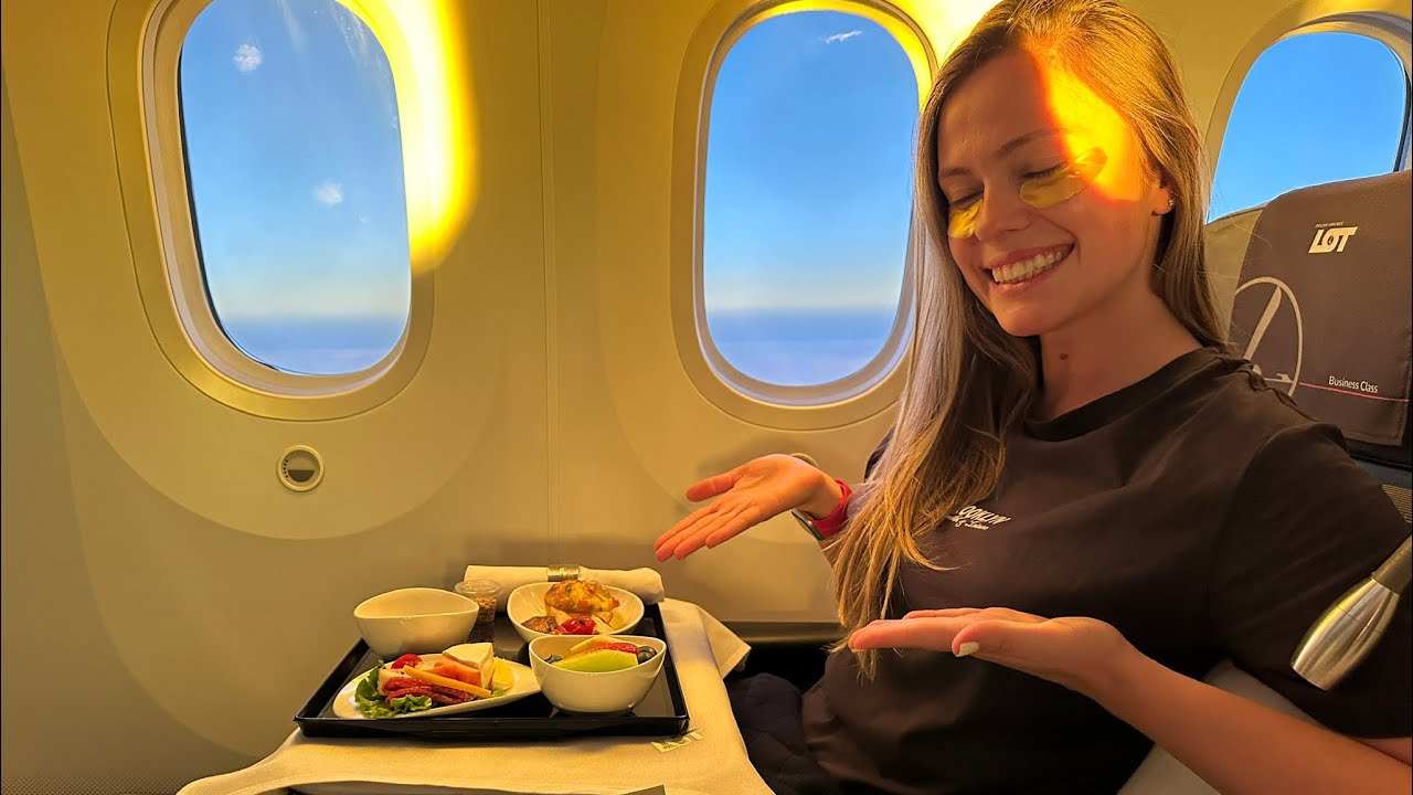 LOT BIZNES KLASĄ Z USA DO POLSKI W 2025✈️ jak to wygląda naprawdę?😱