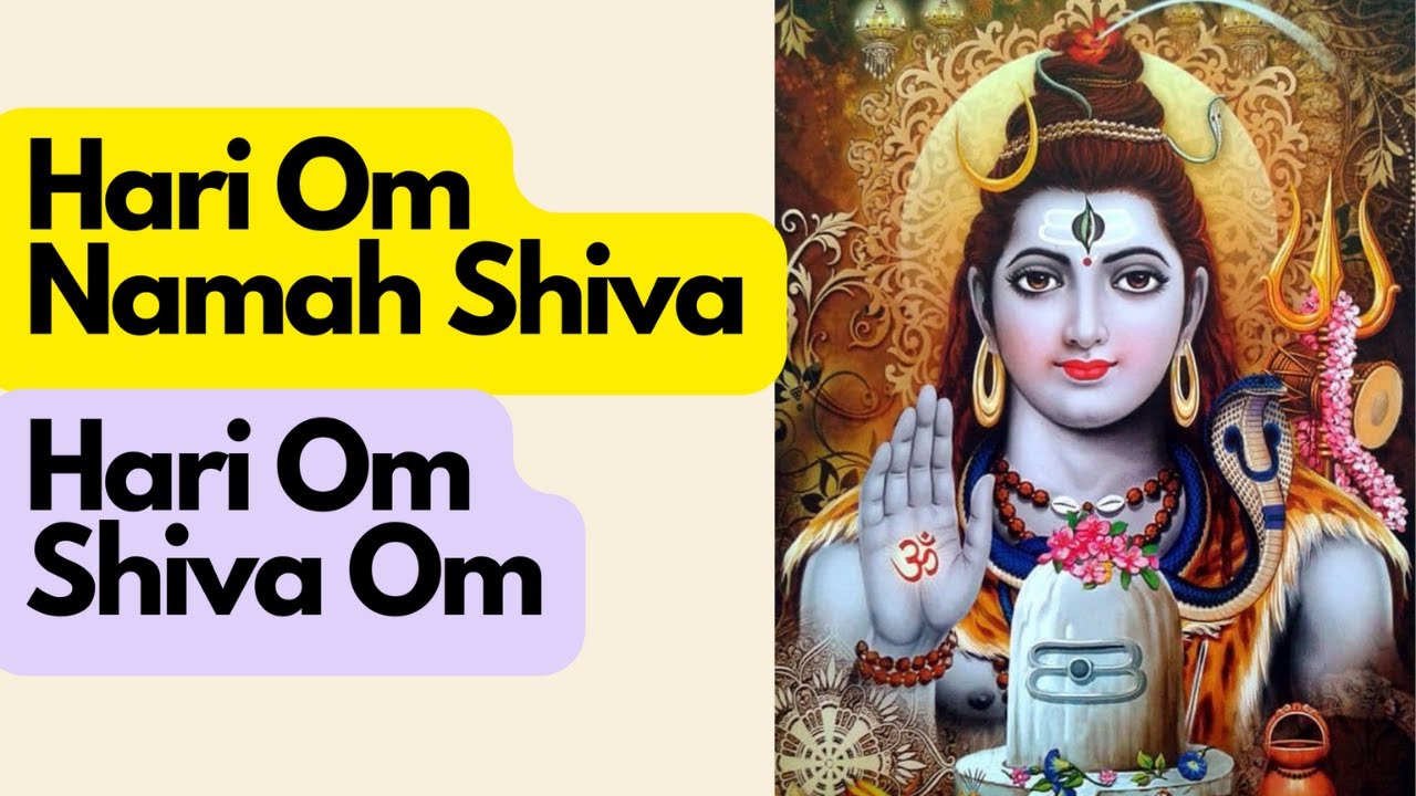 Hari Om Namah Shiva Hari Om Shiva Om Lord Shiva Mantra Auspicious