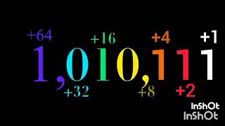 Numbers 0 to 262,144 in binary with sounds