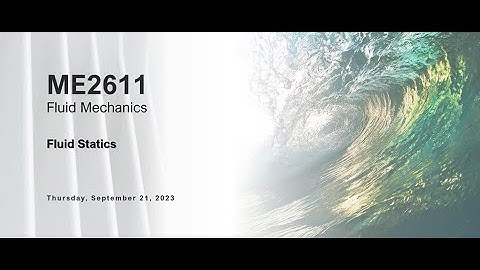 Fluid Statics | Part 2