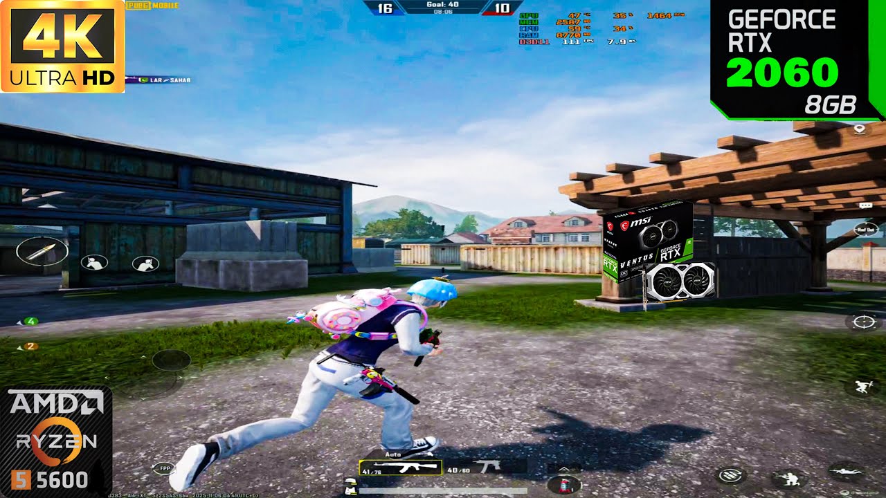 PUBG Mobile on RTX 2060 SUPER + RYZEN 5 5600 is a GAME CHANGER in UHD 120 FPS!