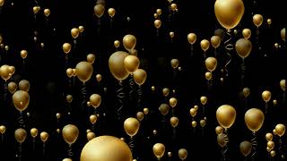 golden flying  balloon hd quality background